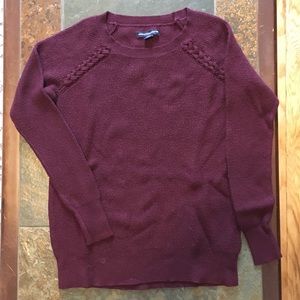 American Eagle Sweater with Braided Detail